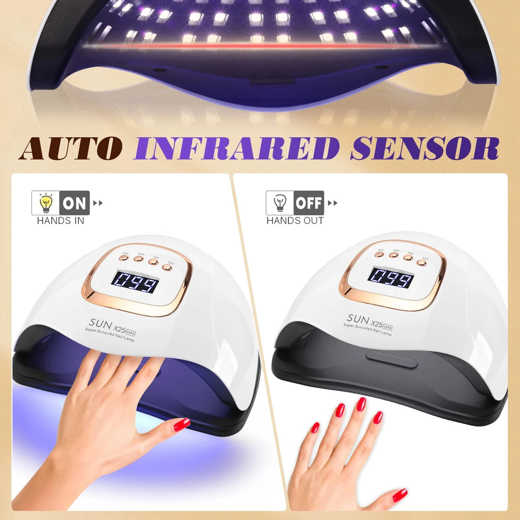 UV/LED Nail Lamp Dryer - 81 LED, Auto Sensor, 4 Timer Settings, Fast Curing for Gel Polish Manicure & Pedicure