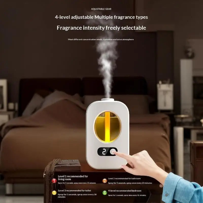 Automatic Aromatherapy Diffuser Adjustable Mist Level Essential Oil Humidifier 250ml Air Freshener for Home Spa