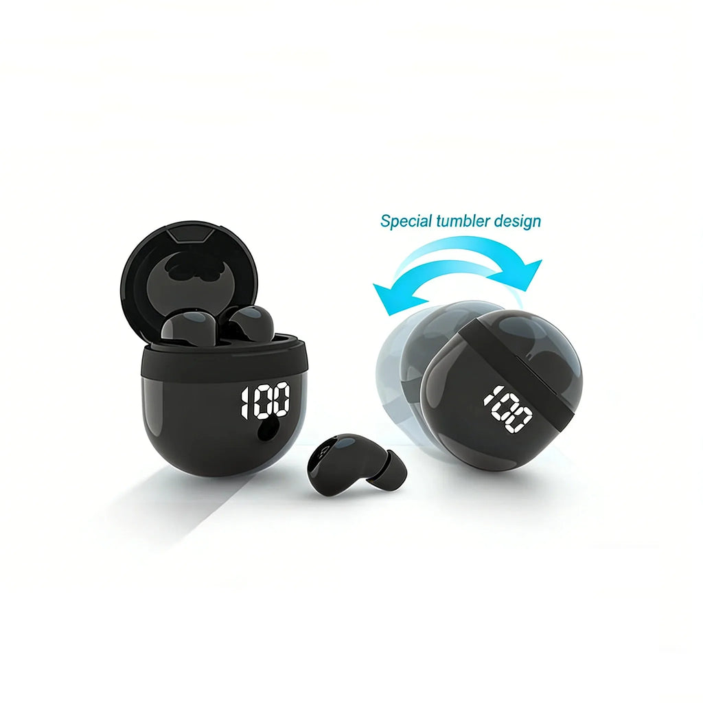 Wireless In-ear Headphones Bluetooth 5.4 Earphone Control Sport Headset Waterproof Microphone Music for Tumbler Design Mini Tiny