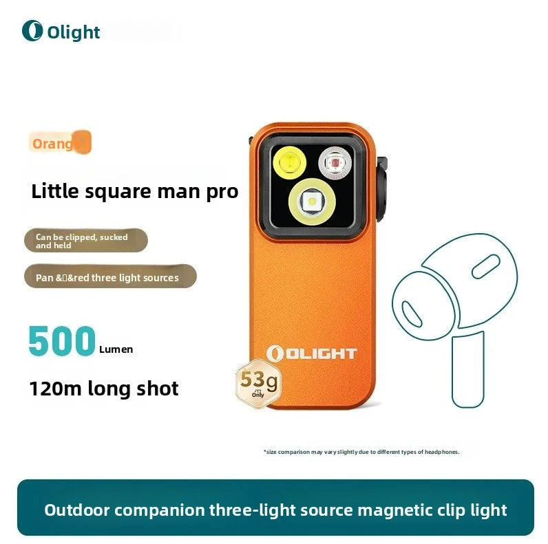 OLIGHT Clip Pro/Pro S 3/5 Light Source Magnetic Clip Lamp Outdoor Headlight Portable Mini Flashlight Cool Gifts