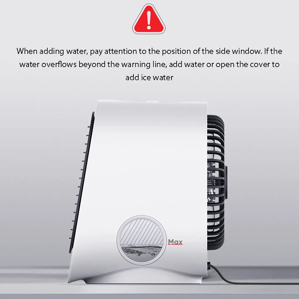 5V Home Mini Portable Air Conditioner 3 Colors Light Conditioning Humidifier Purifier USB  Humidification Cooler with Water Tank