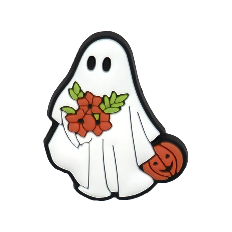 1/30pcs Halloween Shoe Charms Ghost Witch Shoe Decorations Pins for Kids Men Women Party Accessories Buckles Treat or Trick Gift