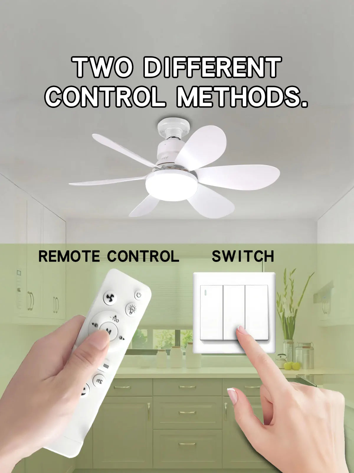 E27 with Remote LED 30W 40W Ceiling Fan Light Dimming Function Suitable for Living Room Study and Home Use 85-265V
