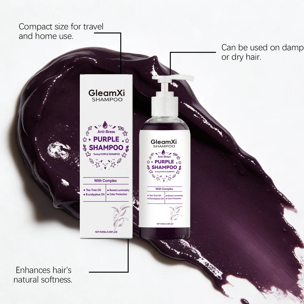 Purple Smooth Shampoo - Gently cleanses, adds volume, refreshes, moisturizes, and leaves hair shiny and nourished