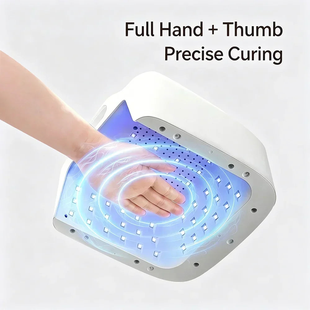 Dual Use Nail Lamp Cordless Manicure Dryer Wireless UV Light 78LEDs Fast Nail Gel Curing Smart Auto Sensor With Single Thumb Nai