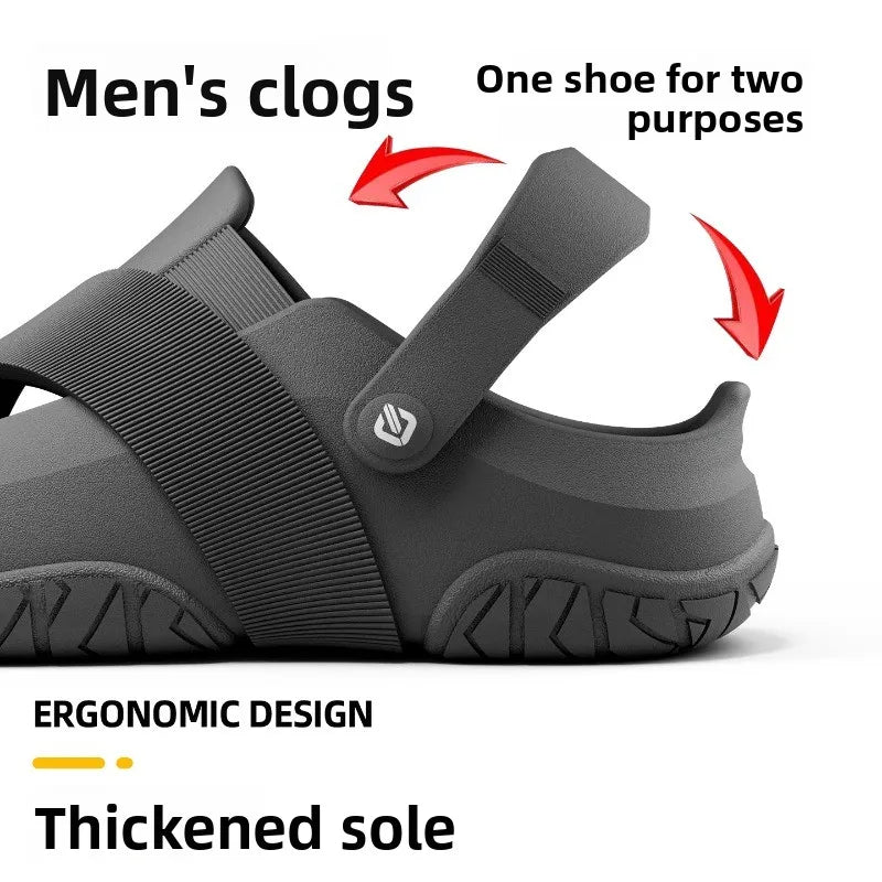 Summer Barefoot Sandals for Men and Women Thick Bottom Anti Slip Fashion Beach Shoes Travel Vacation Leisure Breathable Slippers