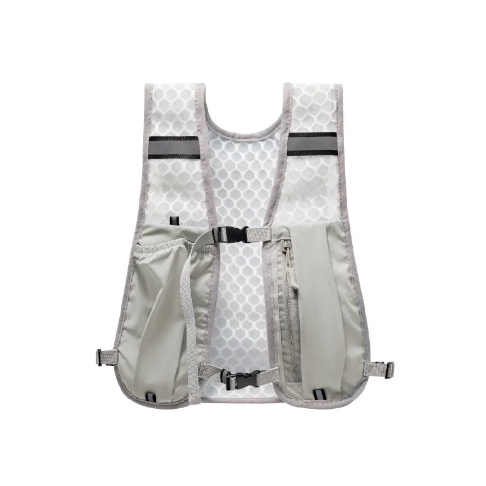 New Running Water Bottle Storage Vest Lightweight Running Vest Reflective Hydration Water Chest Pack With Phone Holder