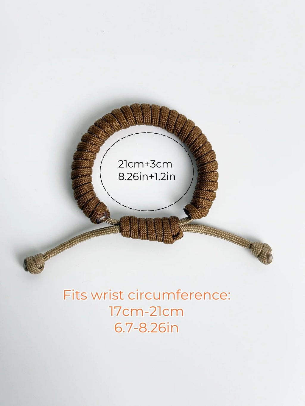 Paracord Survival Wrist Strap Adjustable, Tactical Camping Hiking Rope Gear, Outdoor Emergency Survival Cord
