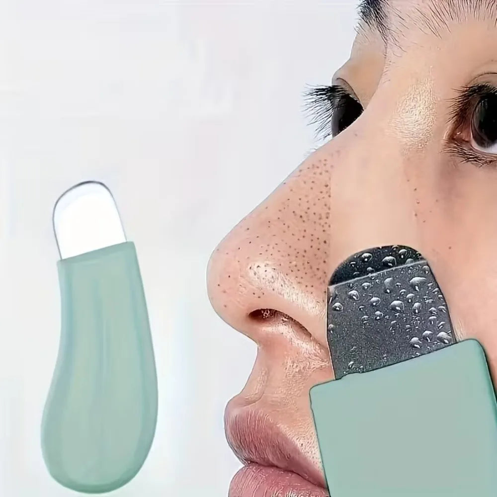 Gentle Facial Pore Clean Tool Handheld Skincare Brush Deep Clean Skin Spatula Blackhead Whitehead Removal Tool Skin Care Tools