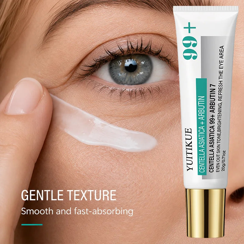 YUITIKUE 99+ Centella Eye Cream Fast Absorb Moisturizing Remove Dark Circles Puffiness Anti-Aging Eye Lotion