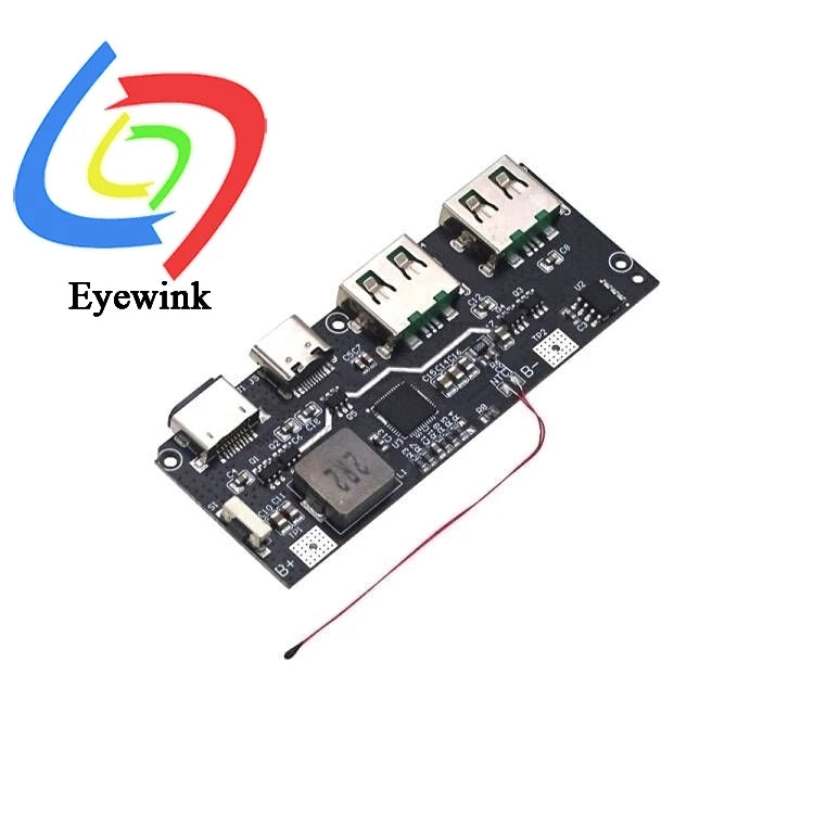 22.5W Power Bank 5-Port Bidirectional Fast Charging  Module Circuit Board DIY Motherboard Kit QC4+PD3.0