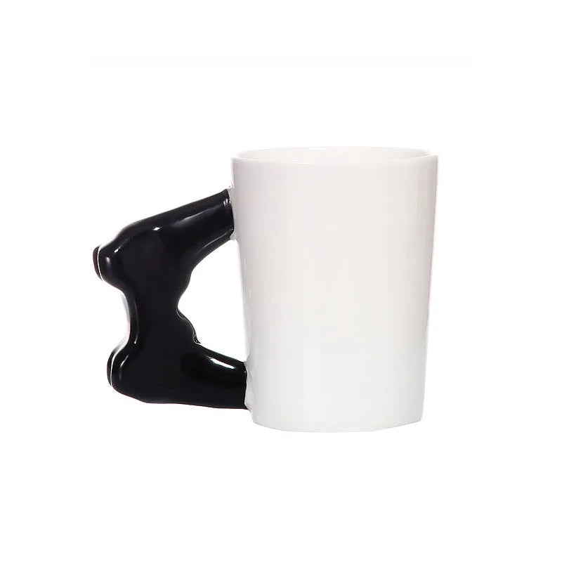 400ml Creative Game Handle Ceramic Cup Tea Mug Coffee Cup Creative Personalized American Cups Fashion Birthday Gift