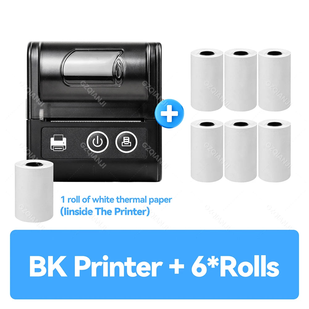 Mini Bluetooth Thermal Printer Wireless Protable 58mm Receipt Bill POS Printer Loyverse POS Free App on Android Small Business