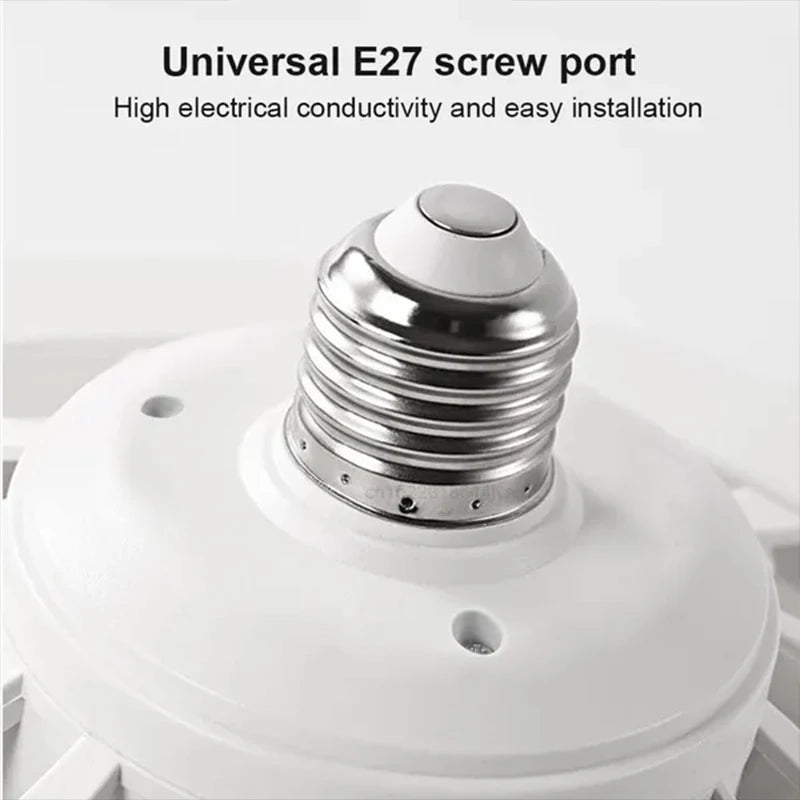 3In1 Ceiling Fan With Lighting Lamp E27 Converter Base With Remote Control For Bedroom Living Home Silent Ac85-265v