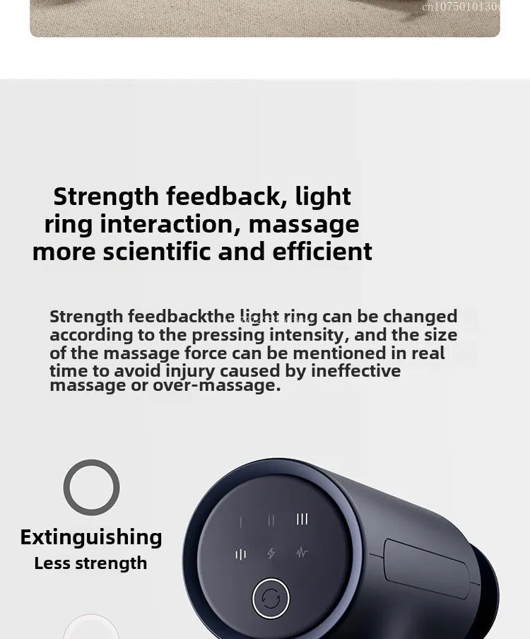 Mijia Fascia Gun 3 Muscle Massage Gun Dual Mode 3 Massage Heads 25KG Thrust Shoulder and Neck Relaxation Massage Driver