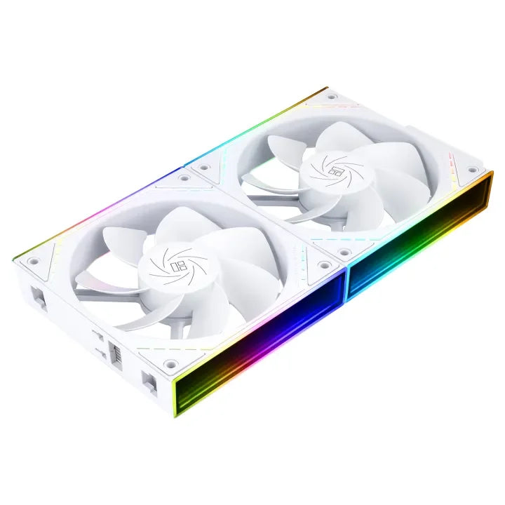 Thermalright TL-M12Q X2 120mm PC Case Cooling Fans, Daisy-Chain | 2000RPM | High Airflow | ARGB | Dual Infinity Mirrors Lighting