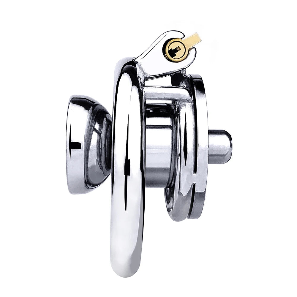 FRKO Male Inverted Chastity Cage with Big Urine Can Matched With P001 Dildo Lockcock BDSM Intimate Adult Products For Men Gay