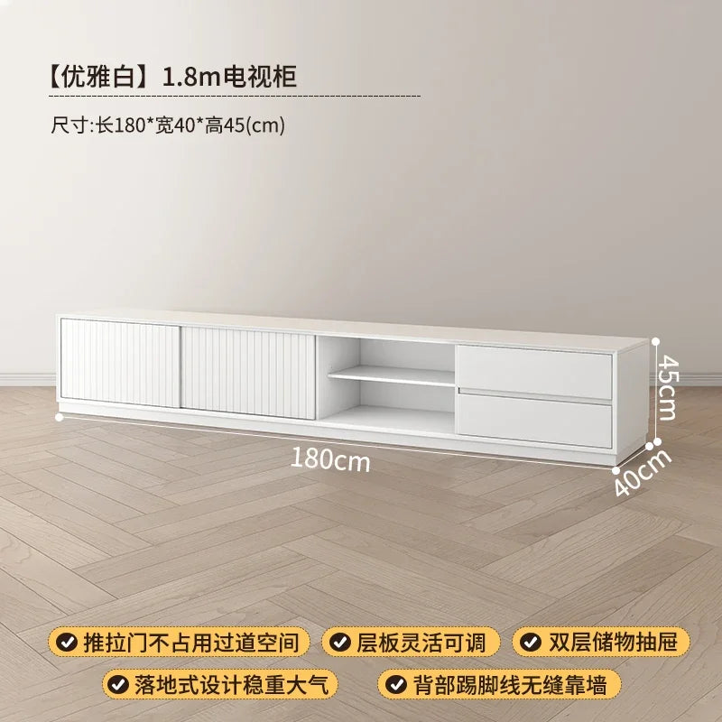 Modern Minimalist Tv Stand Aesthetic Premium Drawers Storage Tv Stand Luxury Glamour Mueble De Sala Modernos Home Furniture