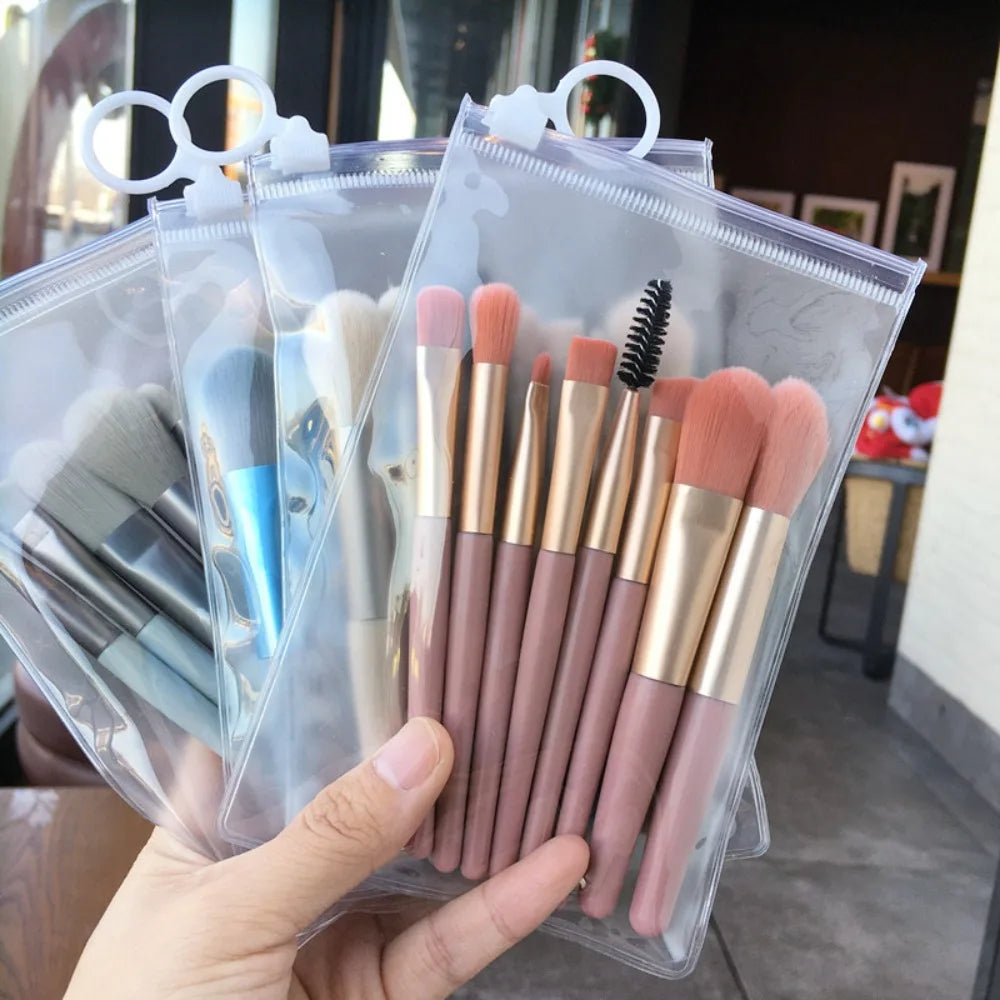 Makeup Brush Complete Set of Small 8 Beauty Tools Portable Set Eye Shadow Brush Foundation Make-up Brush Powder Blusher Brush