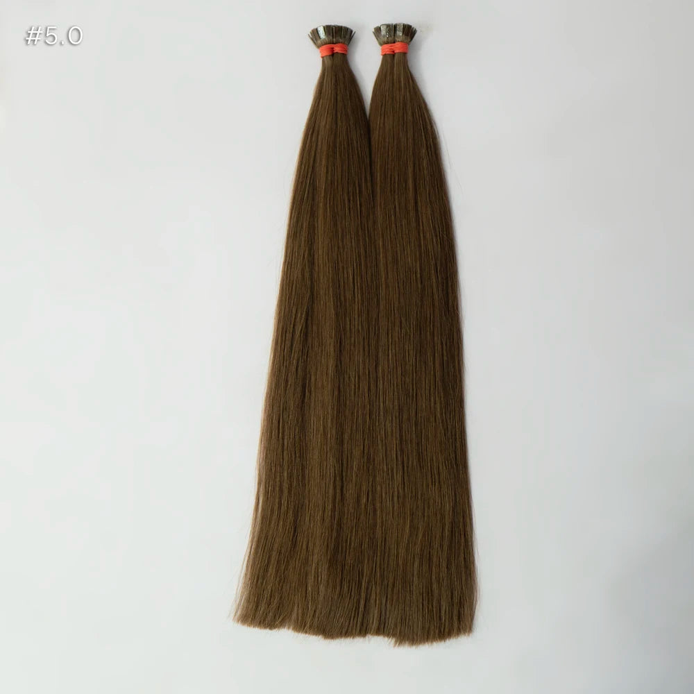 Flat Tip Hair Extensions Human Hair 100% Cuticle Aligned  Extensions Human Hair For Salons