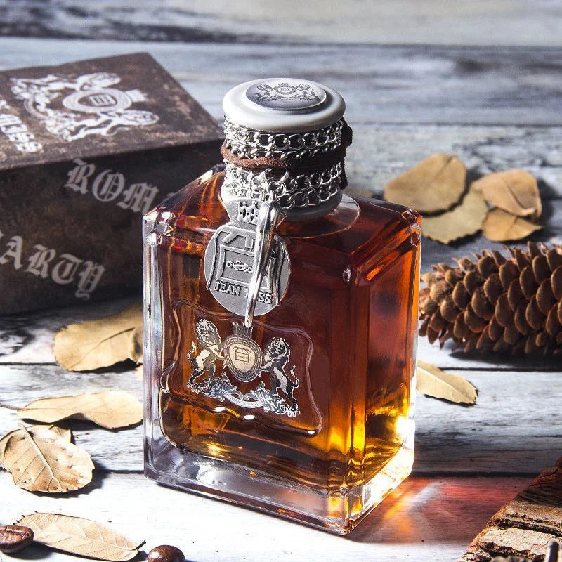 Russian Popular Sandalwood Men's Perfume,luxury Wild Captivating Leather And Cedarwood Notes Perfume,with Amber/musk/ebony Woody