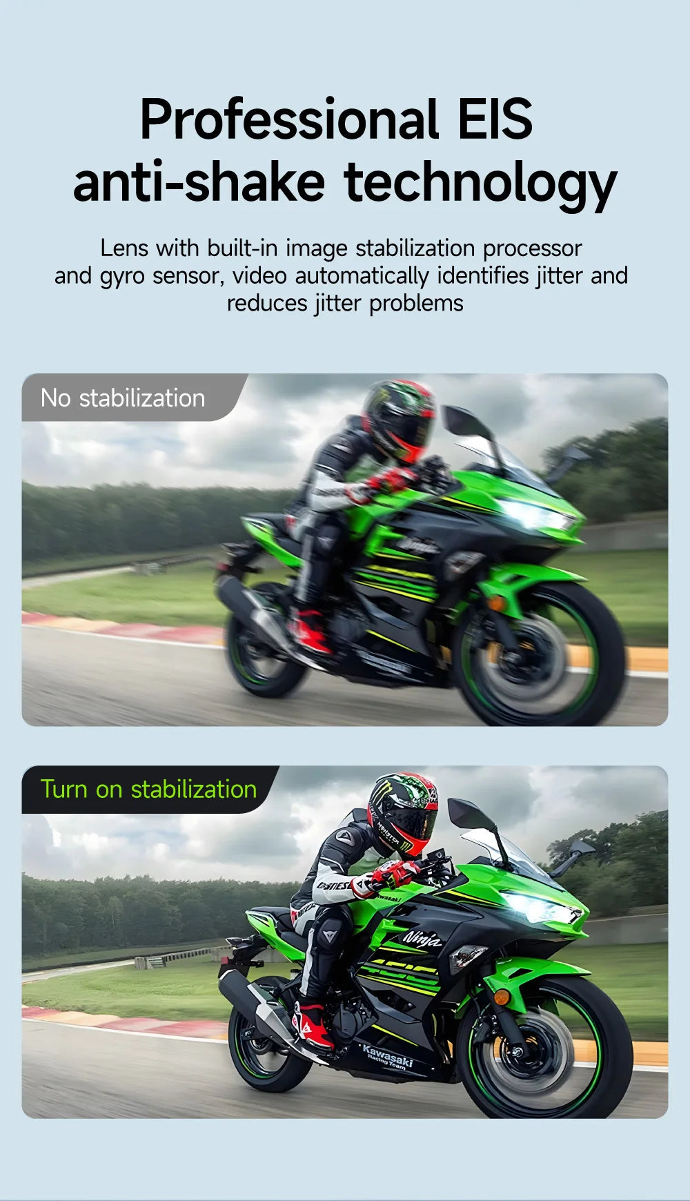 Motorcycle Action Camera Recorder Front & Rearview Waterproof Dual Full Motorcycle DVR Dash Cam Night Vision WiFi Smart Connect