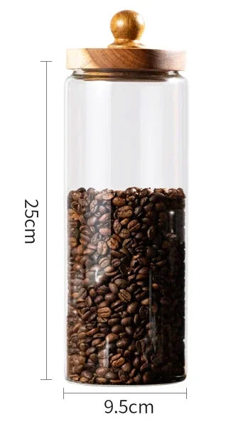 Sugar Coffee Tea Containers Airtight Food Containers Hermetic Pots for Food Container for Cereals Glass Jar With Lid Storage
