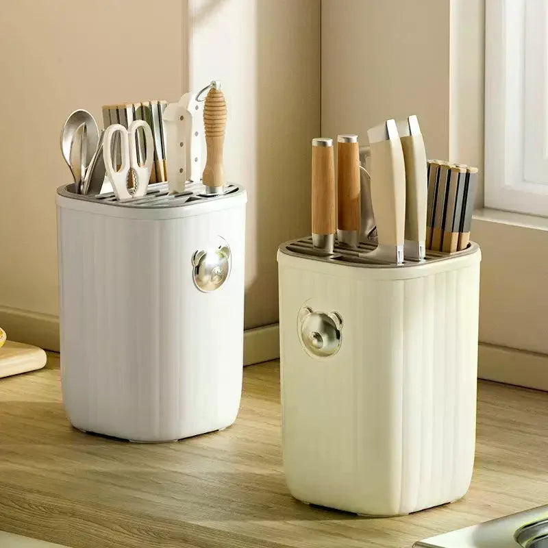 Multifunctional Kitchen Tool Holder Organize Utensils Space-Saving Durable Storage Box