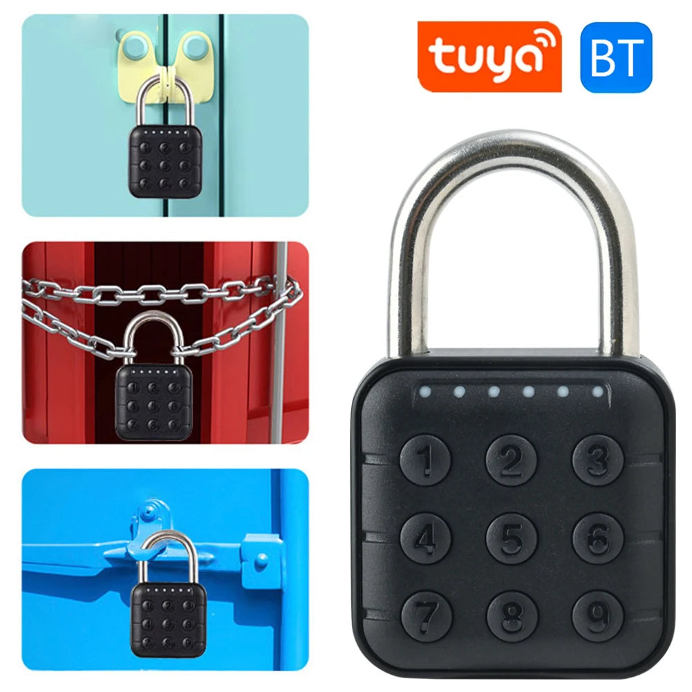 Intelligent Fingerprint Lock Portable Keyless Fingerprint Padlock Waterproof USB Rechargeable for Door Suitcase Backpack Locks