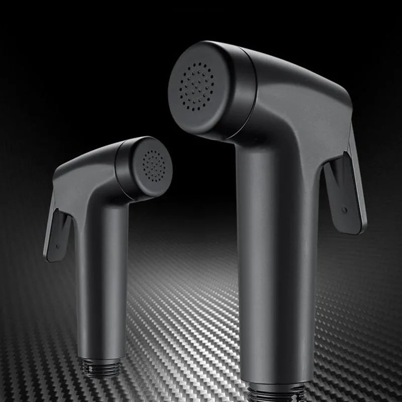Handheld Black Toilet wash Bidet Faucet Spray Gun Sprayer shower head Anal cleaning washer WC Bathroom water valve hose holder