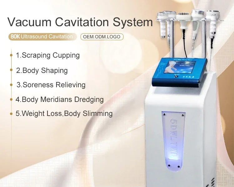 5D Cavitation Fat Burning Cellulite Removal 120K Vacuum Body Slimming Shape Massage Sanding Multifunctional Machine