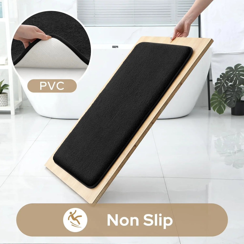 Super Absorbent Floor Mat Coral Velvet Bathroom Mat Anti Slip Door Mat Bathtub Beside Carpet Laundry Room Home Decoration