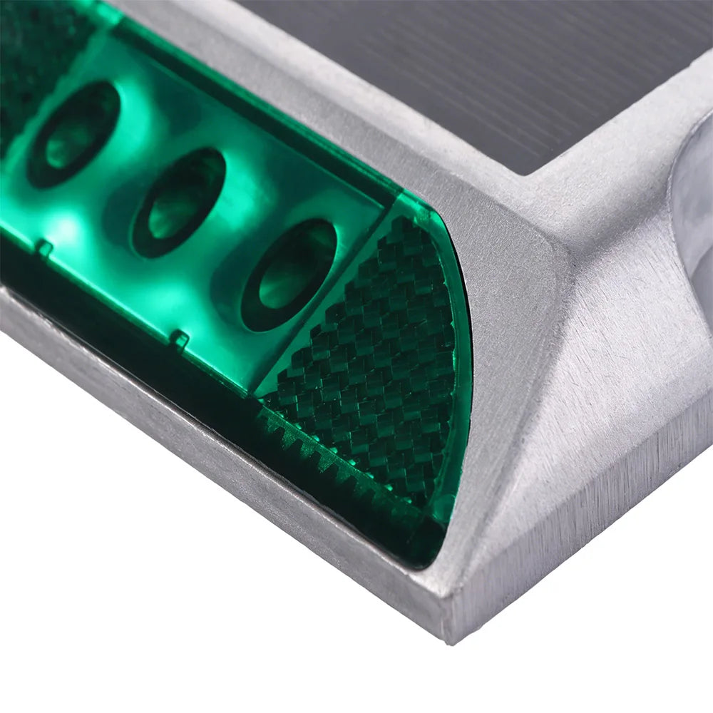 Square Solar Road Stud Light Double Side IP68 Waterproof Traffic Marker Light Durable Solar Power Solar Energy Spike Lights