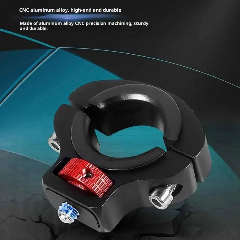 Motorcycle Bicycle Handlebar Clip Holder 1/4 Screw Mount Bike Seatpost Clamp For 12 11 Camera Motorcycle Metal Bracket