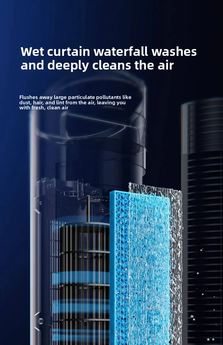 220V Midea Cooling Fan Portable Air Conditioner New Water Cooling System for Home Bedroom Office LYH