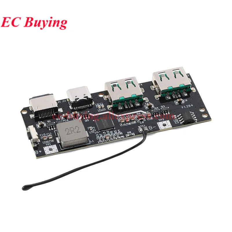 10Pcs/1pc 22.5W Power Bank 5-Port Bidirectional Fast Charging Module Circuit Board DIY Motherboard Kit QC4+PD3.0 Quick Charger