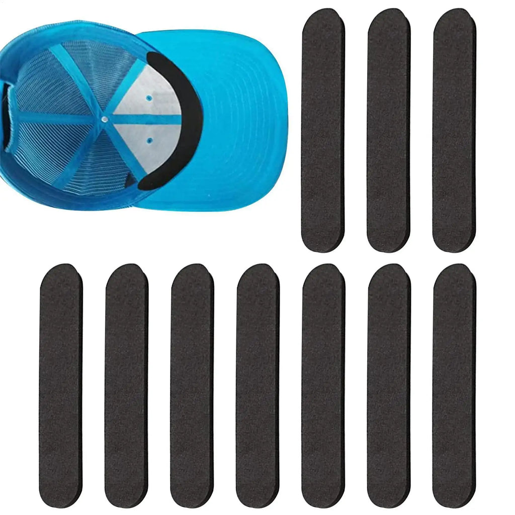 10pcs Hat Adjuster Insert Adhesive Hat Sizing Pads Reducer Tapes Hat Reducing Bands Adjuster Inserts For Baseball Caps Bucket