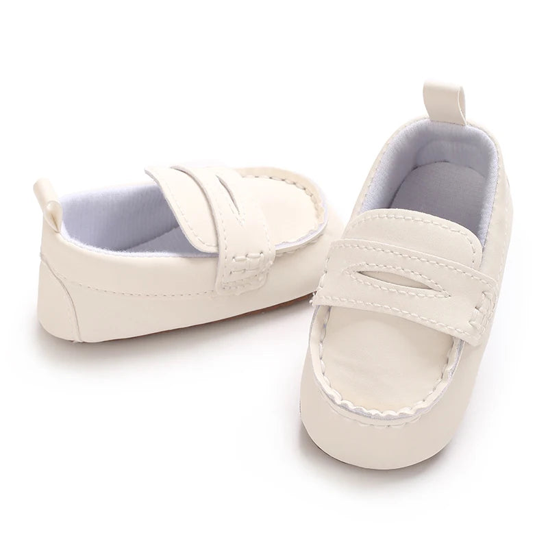 Solid Color Baby Casual Soft Soled Walking Shoes Suitable For 0-1 Year Old Infants And Toddlers Bean Shoes And Forefoot Shoes