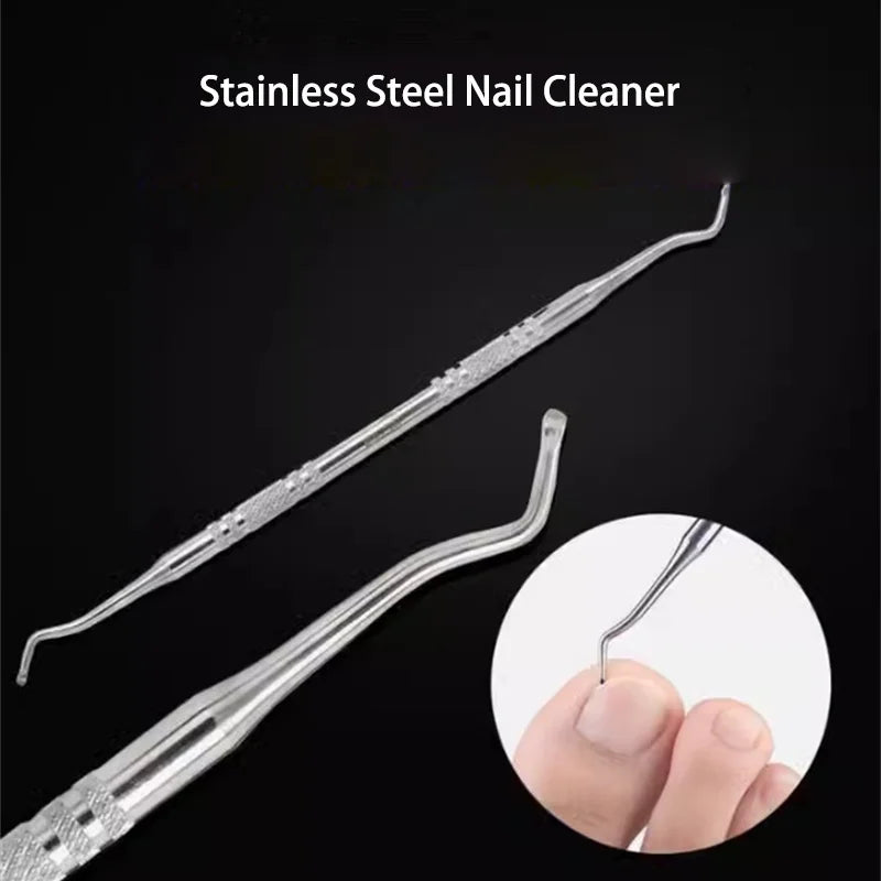 Nail Excavator Double Sided 13cm Reusable Nail Excavator Durable German Grade Stainless Steel Made