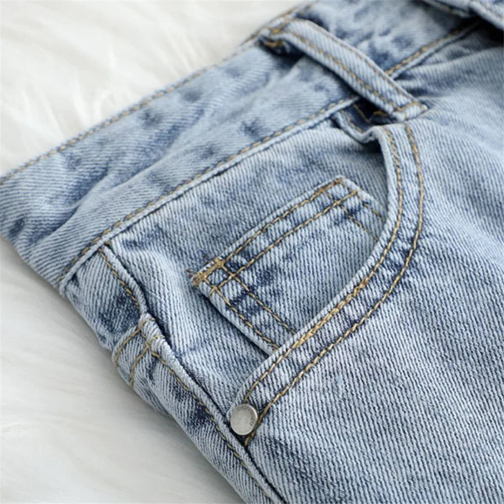 Women Denim Skirt Spring A Line Summer High Waist Loose Split Hem Dark Blue Chic Casual Streetwear Jean Midi Skirt Streetwear