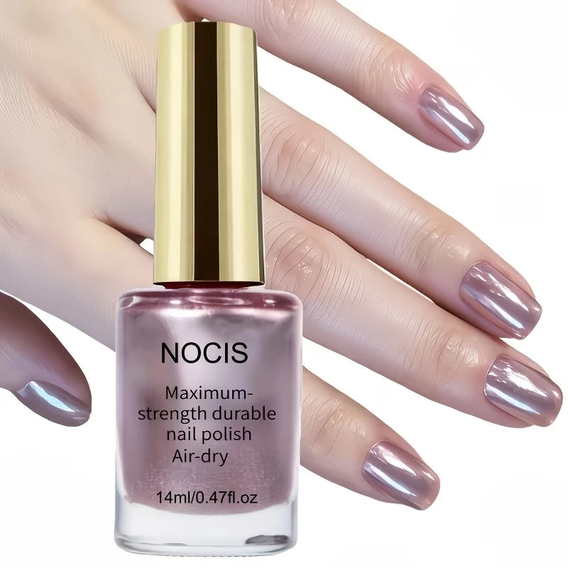 NOCIS 14ml Premium Rose Purple Nail Polish - Quick-drying Natural Nail Art with Long-lasting Shine, Nail Strengthener for All
