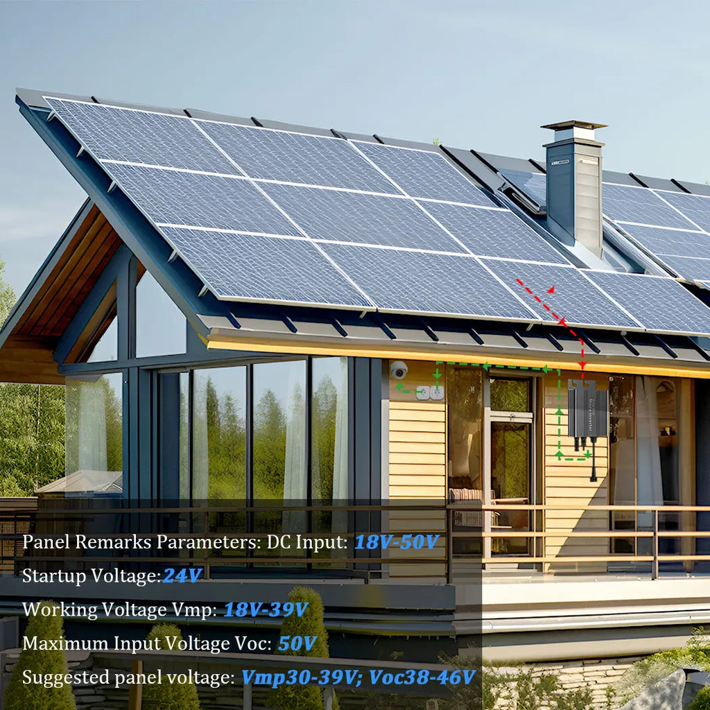 Y&H MPPT Solar Grid Inverter 700W 500W 350W 180W Micro Inverter DC 18V-50V to AC output 120V/220V Photovoltaic Smart Inverter