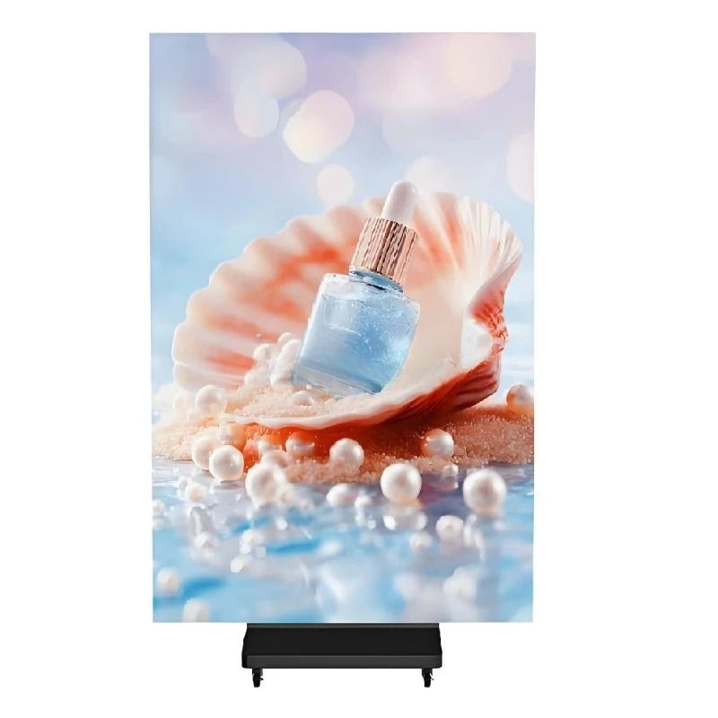 P1.25 P2.5 Outdoor Digital LED Display Screen Trifold LED Poster Screen for Elevator Use Wayfinding Education