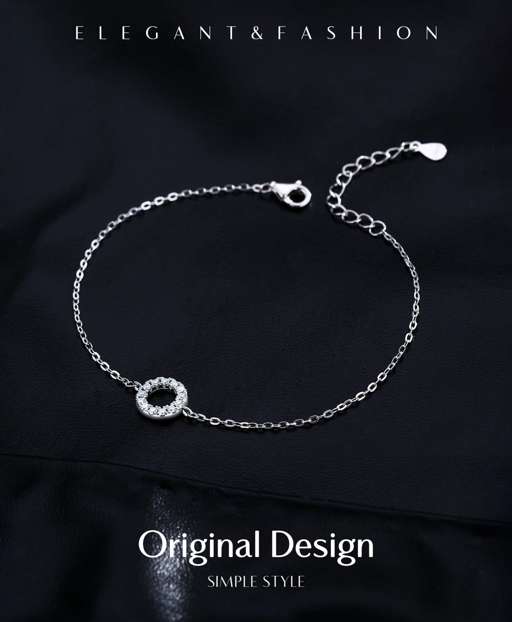 MODIAN D Color Moissanite Bracelet 925 Sterling Silver Fashion Hallow Out Round Link Chain Bracelet For Women Fine Jewelry Gifts