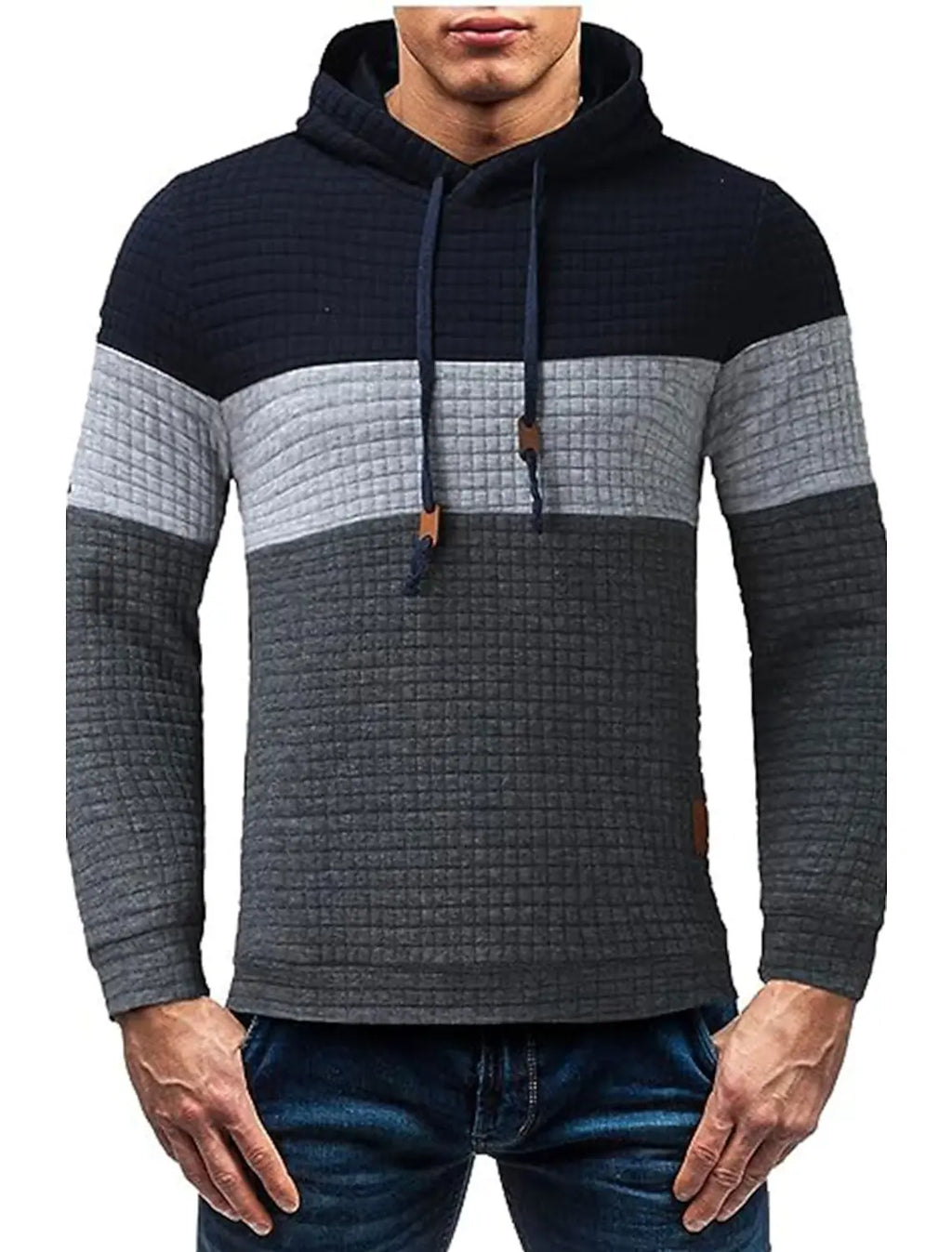 Men's Hoodie Pullover Sweatshirt Block Drawstring Sports Outdoor Casual Streetwear Hot Stamping Streetwear Sportswear Winter