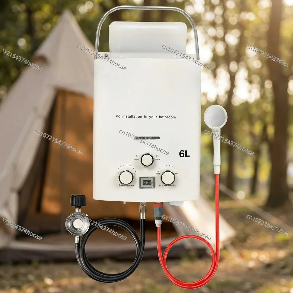 Portable Instant Gas Water Heater Handheld Hot Water Device for RV Outdoor Camping