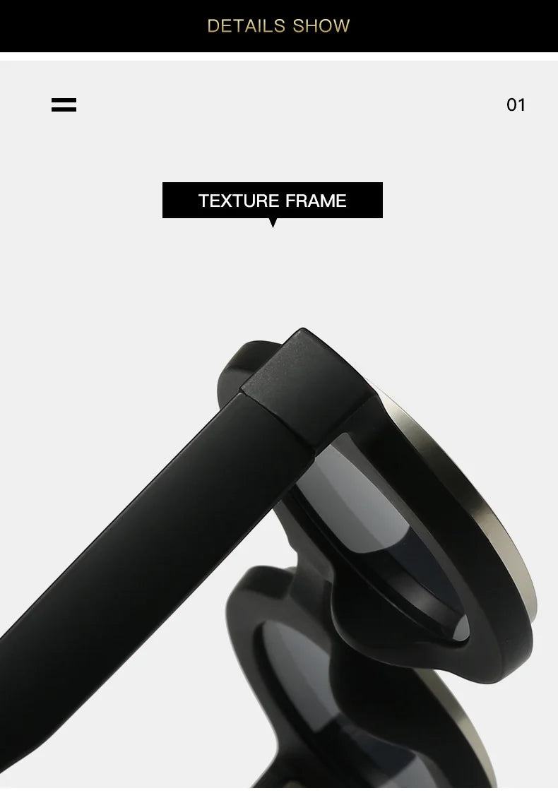 Men Sunglasses Fashion Retro Round Sun Glasses Classic Trendy Circular Outdoor Photography Accessory Eyewear UV400 Eyeglasses