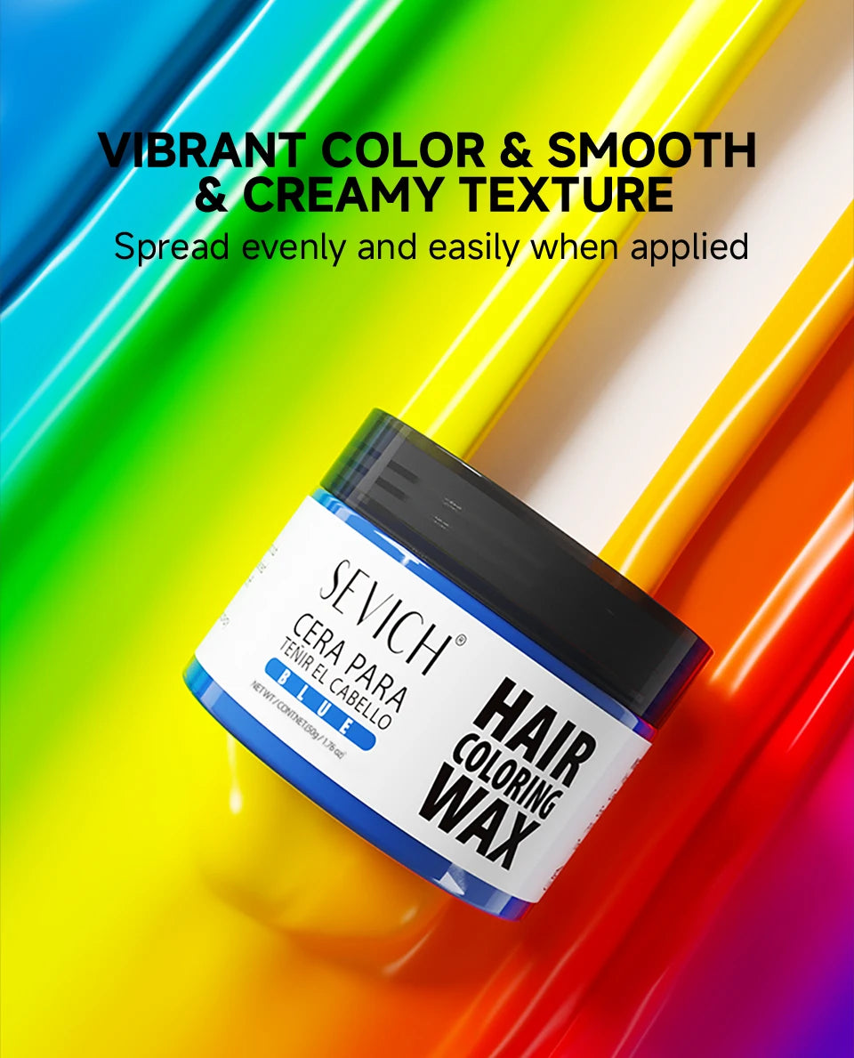 Christmas Hair Colour Wax Easy To Wash DIY Dye Hair Mud Immediate Dying for Eyebrow Beards Coloring Temporary Hair Colour Cream