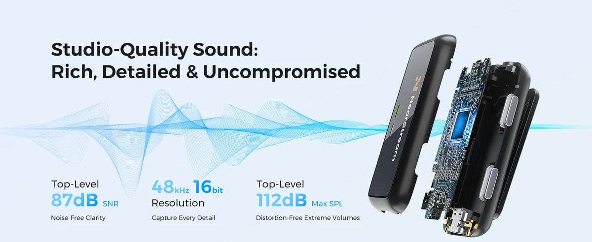 Wireless Lavalier Microphone – Plug & Play with Noise Reduction