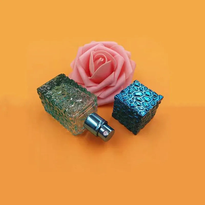 5/10/20pcs High-end 27ml Empty Perfume Bottle Colored Glass Spray Bottle Cosmetic Container Fragrance Atomizer Portable Travel